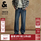 杰克·瓊斯（JACK&JONES）男裝25年秋季【腰纏萬(wàn)貫】牛仔褲男907寬松五帝錢刺繡牛仔長(zhǎng)褲子 E41中牛仔藍(lán) 36 185 W36/L32