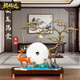 福格達（FUGEDA）黃銅平安扣擺件新中式迎客松工藝品家居玄關(guān)客廳裝飾品喬遷賀禮 金玉滿(mǎn)堂【高檔禮盒】
