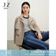 玖姿（JUZUI）商場(chǎng)同款知性休閑小個(gè)子短款風(fēng)衣女春款JWEC41301 卡其 2XL
