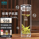水宜生純鈦杯玻璃杯雙層弱堿養(yǎng)生泡茶鵝蛋杯子高檔男女士商務(wù)辦公杯定制 【清雅】Ag+ 380ml