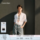Calvin KleinJeans25春夏男女情侶中性商務(wù)休閑ck純色牛津紡長(zhǎng)袖襯衫40EM125