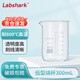 Labshark 玻璃燒杯低型高硼硅帶刻度透明量杯小燒杯實(shí)驗室 300mL（4個(gè)/盒）