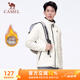 駱駝（CAMEL）立領(lǐng)抓絨衣男休閑運(yùn)動(dòng)加厚保暖外套 Y13CY0L5018 米白 L