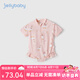 JELLYBABY女童泳衣洋氣夏季2中小童防曬沙灘服夏裝游泳衣1-3歲寶寶連體泳裝 粉色 [防曬涼感]（送同顏色泳帽） 100