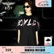 BOY LONDON【公主日記】連衣裙潮流時(shí)尚燙鉆字母印花黑色T恤裙W17003 黑色 L