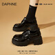 DAPHNE達芙妮厚底樂(lè )福鞋女松糕鞋子女鞋2025新款爆款女士單鞋英倫小皮鞋