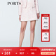 PORTS寶姿  新品商場(chǎng)同款女裝優(yōu)雅撞色半截裙A字裙SN8S001HFQ057 粉紅混色 8
