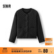 森馬（Semir）棉服女肌理菱格內搭寬松慵懶風(fēng)2025冬季抽繩輕薄棉衣109725112004