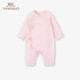英氏（YEEHOO）【商場(chǎng)同款】嬰兒連體衣春季衣服新生兒爬服男女寶寶長(cháng)袖哈衣