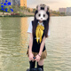 CS.LION2025向日葵jk制服日系學(xué)院風(fēng)百褶裙格裙校供感毛衣襯衫短裙套裝女  黑色馬甲+襯衫+向日葵+金色領(lǐng)結(jié) M 90-100斤