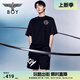 BOY LONDON【范丞丞同款】潮牌男女同款春夏涂鴉朋克運(yùn)動(dòng)短褲N13901 黑色 M