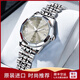 時(shí)尚浪琴Longines女表新款日歷防水夜光簡約同款專用女士手表 瑞士認(rèn)證-銀色灰面 27mm