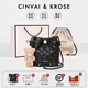 CinvaiKrose官方店小c&k包包女包2026新款水桶包單肩斜挎包生日情人節520禮物 黑色【節日送禮可代寫(xiě)心意賀卡】