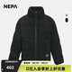 NEPA秋冬男士羽絨服燈芯絨面料時(shí)尚保暖外套7I72064 黑色 M (100) 175/92A