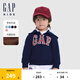 Gap【大小童同款】男女童logo抓絨衛(wèi)衣外套646082 海軍藍(lán) 90 cm(1-2歲)亞洲尺碼