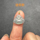 18K金扣頭金錢(qián)款佛公福瓜四季豆觀(guān)音翡翠和田玉吊墜金扣頭AU750 迷你款（適合孔位處1mm厚）