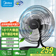美的（Midea） 趴地扇 大功率工業(yè)風(fēng)扇 家用臺(tái)式電風(fēng)扇 坐地爬地扇 工廠商用金屬扇大風(fēng)力 FS45-23B【18吋金屬扇葉 四檔可調(diào)】 工業(yè)商用風(fēng)扇