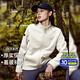 拓路者（Pioneer Camp）戶外防風(fēng)抓絨衣團購女加厚保暖搖粒絨外套寬松休閑顆粒絨上衣冬季 米白色 XL
