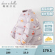 戴維貝拉（DAVE＆BELLA）輕薄兒童羽絨服女童外套男童衣服寶寶嬰幼兒小童羽絨內(nèi)膽男孩冬裝 紫底印花 100 cm（建議身高90-100cm）