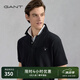 GANT/甘特【100%棉】夏男士休閑時(shí)尚印花logo翻領(lǐng)短袖T恤POLO衫 5黑色 XL