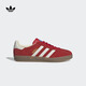 adidas T頭鞋 GAZELLE INDOOR復(fù)古板鞋德訓(xùn)鞋男女阿迪達斯三葉草   淺猩紅/漢玉白/金   36