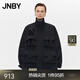 JNBY/江南布衣春秋夾克立領(lǐng)工裝外套女混紡寬松抽繩通勤5O8610190 001/本黑 XS