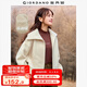 佐丹奴外套女新款泰迪絨夾克女生時(shí)尚大翻領(lǐng)拉鏈毛絨上衣05373857 深卡其色 羊皮紙杏 XL