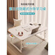JCZS日本品質(zhì)床上小桌子可折疊升降桌學(xué)生書桌宿舍飄窗小桌板懶人桌 珍珠白【不可升降平面款】中號