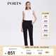 PORTS寶姿早春新品女裝九分休閑褲ALD8P001PWQ076 黑色 XS (2)