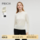 PRICH復(fù)古針織衫2024冬季新款保暖毛秋季女裝毛衣女打底衫針織開衫外套 39象牙白色 XS 155