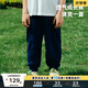 馬·拉?。∕.Latin）/童裝兒童褲子夏新款男女童大童棉質(zhì)戶外針織長褲 藏青 140cm