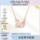 施華洛世奇（SWAROVSKI）SWAN DAZZLING 粉調(diào)天鵝女士項(xiàng)鏈女送女朋友生日禮物女5469989