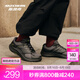 斯凱奇（Skechers）暮光鞋丨2025新品運(yùn)動(dòng)跑鞋男款高回彈輕質(zhì)吸震綁帶休閑鞋跑步鞋 男款-黑色/炭灰色/BKCC 40
