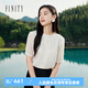 菲妮迪（FINITY）雪紡衫2025夏季新款簡約壓褶設計感百搭優(yōu)雅上衣女 白色 XL