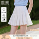 香影白色蓬蓬裙女短裙2025秋季新款小個(gè)子蕾絲花邊高腰a字半身裙 白色 付款后5天內發(fā)貨 M