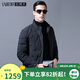 拉博夫男士白鴨絨羽絨衣商務(wù)休閑立領(lǐng)男羽絨服冬季新款修身帥氣男神外套 黑色【超蓬松白鴨絨】 52/180/XL