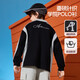 ASK JUNIOR男童polo衫秋中大童撞色刺繡加厚休閑T恤運動(dòng)服 麻灰 170