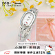 正港（ZGO）Hello Kitty手表女學(xué)生中古風(fēng)高中生手鏈?zhǔn)⒈砣慂t生日禮物女 凱蒂貓-銀白