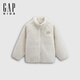 蓋璞【大小童同款】Gap男女童2025秋季新款logo繡章抱抱絨衛衣804622 奶白色 90 cm(1-2歲)亞洲尺碼