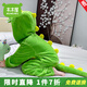 木木屋兒童睡衣女童家居服春秋小恐龍衣服法蘭絨秋冬保暖女寶寶連體爬服 淺綠 80 尺碼9-12月(建議75-85cm)