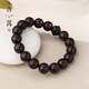 古苒小葉紫檀黑曜石八棱珠手串南紅朱砂轉運珠手鏈木質(zhì)文玩 曠逸遠丨小葉紫檀手串丨