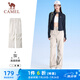 駱駝（CAMEL）速干傘兵工裝褲女冰感防曬旅行休閑長(zhǎng)褲 J25BR1L7050 橡木灰 S