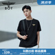BOY LONDON【極簡(jiǎn)印象】25新款春夏男女同款針織短袖潮流T恤N01254 黑色 M