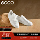 愛(ài)步（ECCO）休閑鞋女 平底鞋時(shí)尚百搭板鞋 街頭212803 HL 白色/灰白色21280359390 38