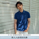 Calvin KleinJeans夏季男士商務(wù)休閑ck鑲邊翻領(lǐng)年輕多色短袖T恤POLO衫J319183 C5G-海軍藍(lán) XL （建議170-190斤）