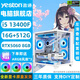 盈通酷睿 i5 14600KF/14400F/13400F/5060Ti/5060電競游戲直播設(shè)計臺式主機(jī)DIY整機(jī)海景房 配置二：13400F+RTX5060 白色海景房