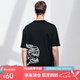 【商場同款】AK男裝輕復(fù)古FLYING TIGER繡花棉質(zhì)短袖T恤2100260 黑色 3XL