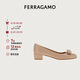 菲拉格慕（Ferragamo）女士骨色/米色Vara蝴蝶結(jié)高跟鞋 0753641_1D _ 55 禮物送女友