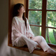 思莉太太 SLEEP TIGHT睡衣女春秋2026新款純棉長(cháng)袖高端復古名媛風(fēng)粉色女士可外穿家居服 WZT05887 M
