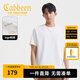 卡賓（CABBEEN）【索羅娜涼感】短袖男士T恤燙珠花卉字母繡花夏季短袖T恤男裝 漂白色02（舒適版型） M /170/48